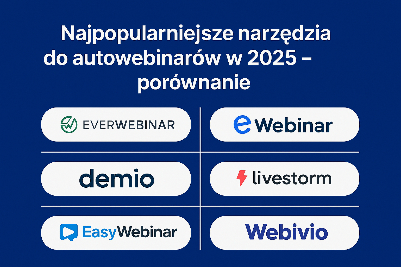 Najpopularniejsze narzędzia do autowebinarów w 2025 – porównanie